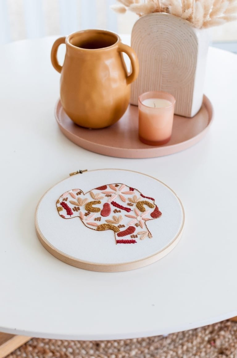 Coral Breeze Embroidery Pattern - Brynn & Co.