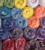 Ashford Coloured Silk & Merino - Fibre Sampler Pack