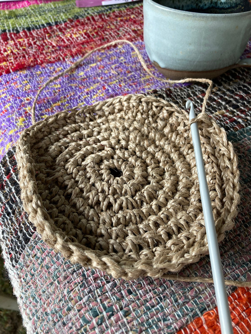Crocheted Jute Baskets with Sue Connor - Sat 25 May (1pm)