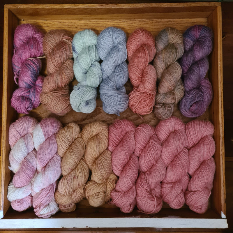 BRSA 8Ply 30% Suri 70% Huacaya Hand-dyed Alpaca Yarn