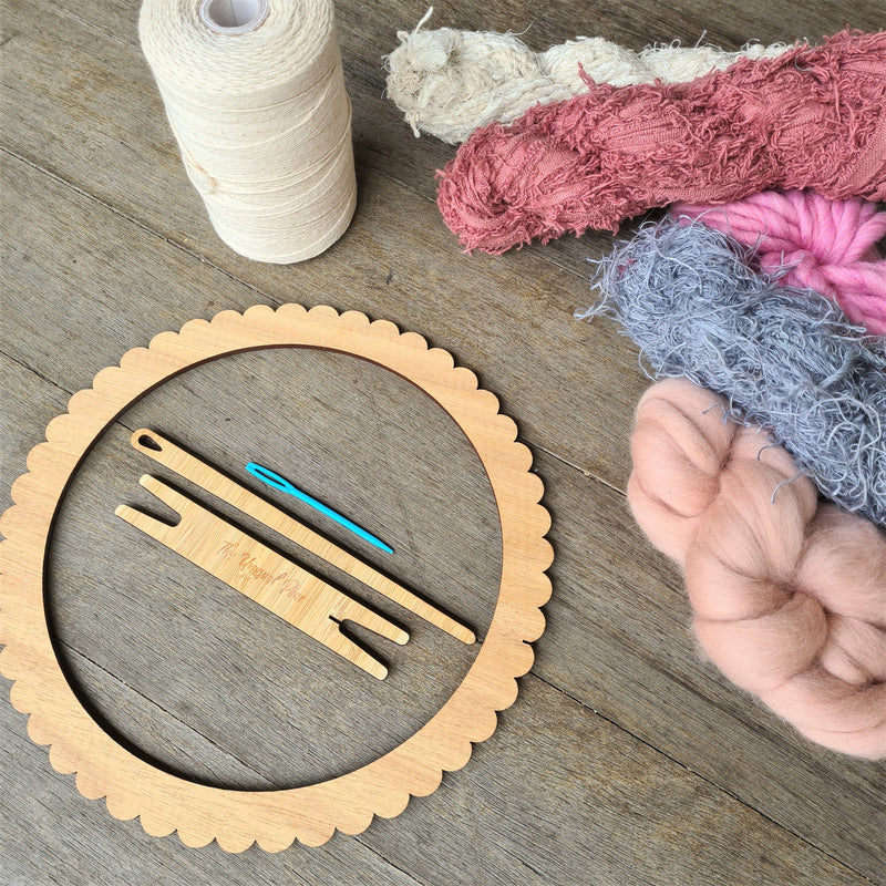Unusual Pear Round Weaving Looms - Medium