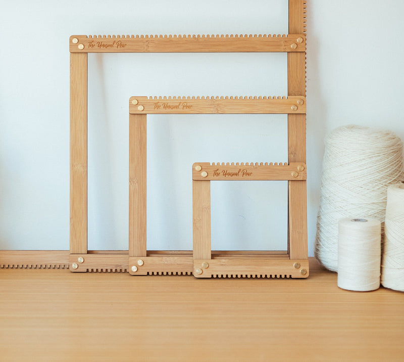 Unusual Pear Square Weaving Loom- Medium