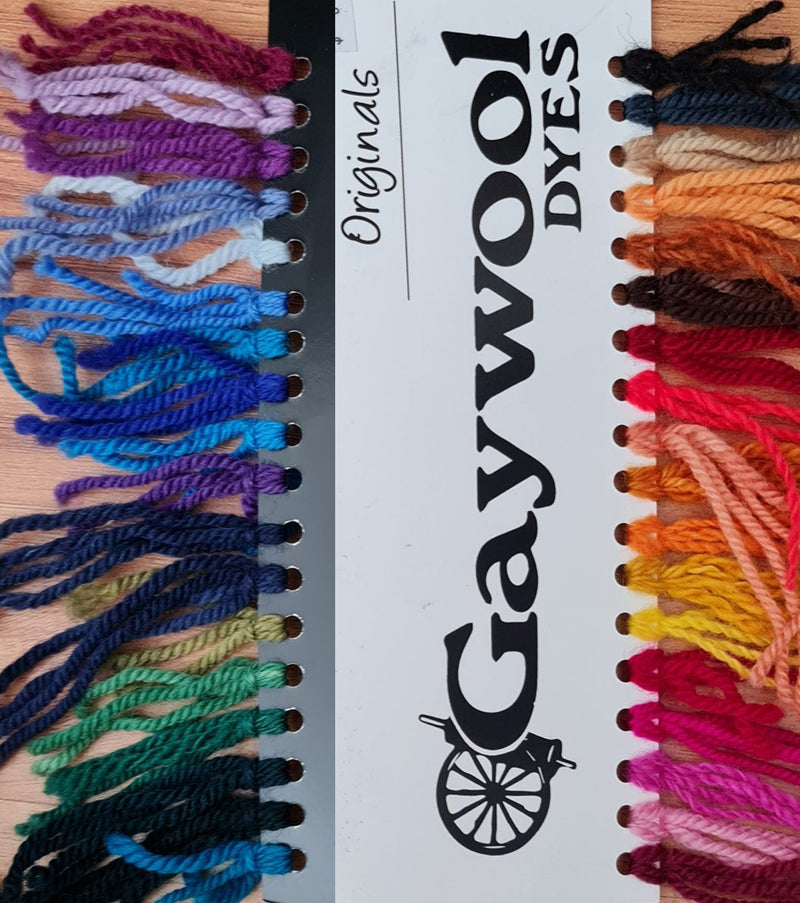 Gaywool Dyes Colour Card
